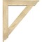 Ekena Millwork Traditional Traditional Rough Sawn Bracket w/ Offset Brace, Douglas Fir, 6"W x 28"D x 32"H BKT0604X28X32TRA01RDF - alternate 2